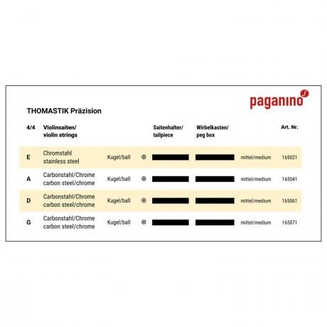 PRÄZISION Violin String SET By Thomastik-Infeld - Image 2