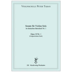 Taban, P.: Solosonate Im Deutschen Barockstil Nr. 1 Op. 10/1