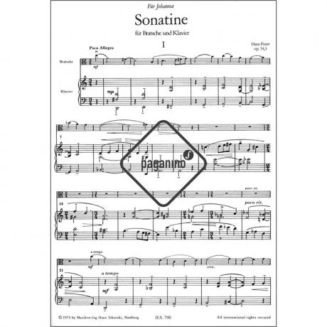 Poser, H.: Violasonatine Op. 54/ 3 - Image 3