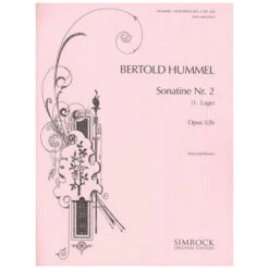 Hummel, B.: Violasonatine Op. 52b/2