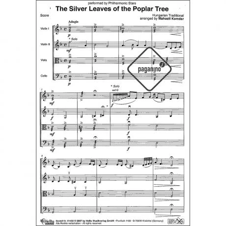Philharmonic Stars: The Silver Leaves Of The Poplar Tree / Four Corners Of My Handkerchief - Image 3