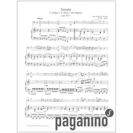 Breval, J-B.: Violoncellosonate Op. 40/1 C Major - Image 3