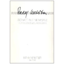 Kelterborn, R.: Sonate In Einem Satz (1985)