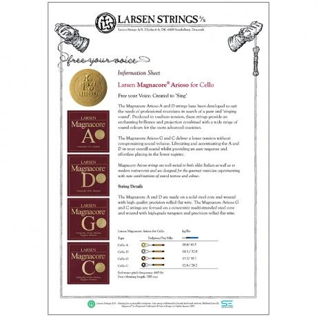 MAGNACORE ARIOSO Cello String C By Larsen - Image 2