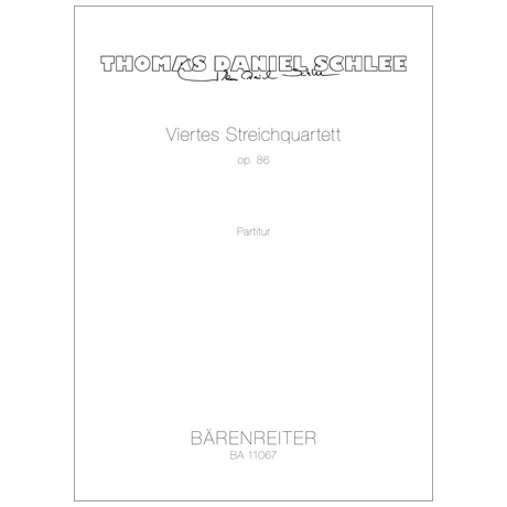Schlee, T. D.: Viertes Streichquartett Op. 86 â Partitur