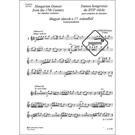 Leggiero - Farkas: Ungarische Tänze Des 17. Jahrhunderts - Image 2