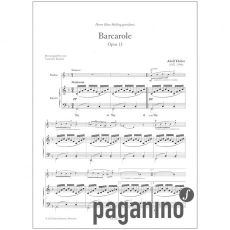 Huber, A.: Barcarole Op. 13 - Image 2