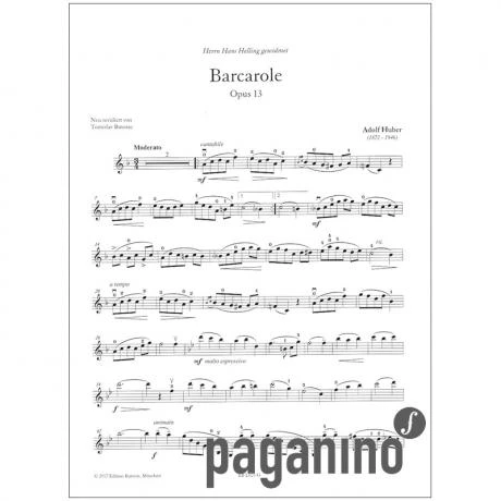 Huber, A.: Barcarole Op. 13 - Image 3