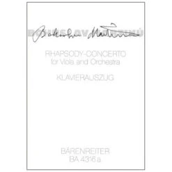 Martinu, B.: Rhapsody-Concerto