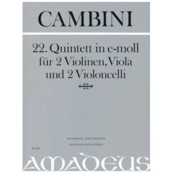 Cambini, G.: Streichquintett Nr. 22 E-Moll