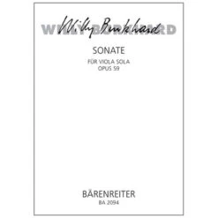 Burkhard, W.: Violasonate Op. 59 (1939)