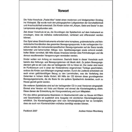 Holzer-Rhomberg, A.: Fiedel-Max Für Viola Vorschule (+CD) - Image 5