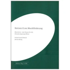 Egerszegi-Obrist: Notizen II Zur Musikförderung