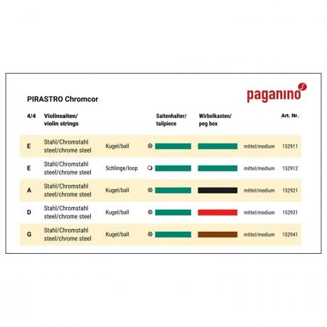 CHROMCOR Violin String D By Pirastro - Image 2