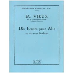 Vieux, M.: 10 Études Pour Alto Sur Des Traits D'orchestre
