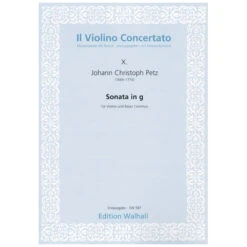 Petz, J. C.: Violinsonata G-Dur