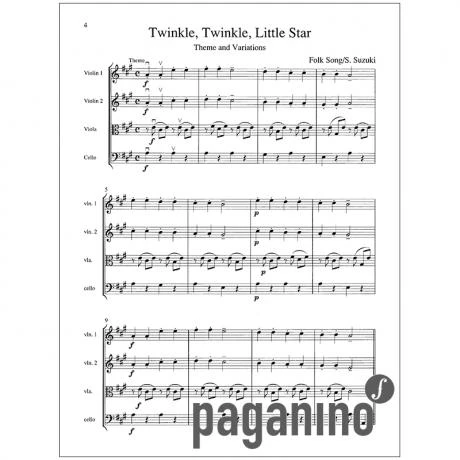 Suzuki String Quartets For Beginning Ensembles Vol. 1 - Image 3