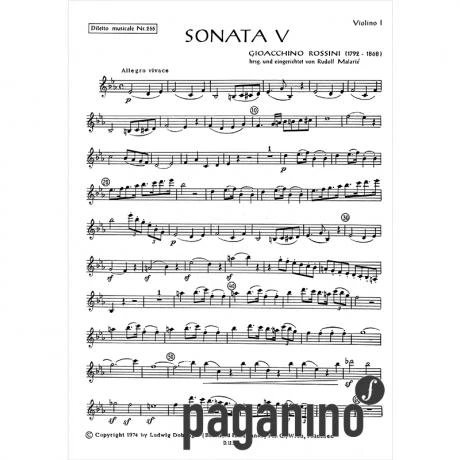 Rossini, G. A.: Sonata Nr. 5 Es-Dur – Stimmen - Image 2