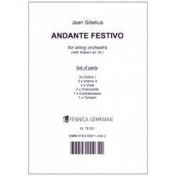 Sibelius, J.: Andante Festivo (1922) – Stimmen