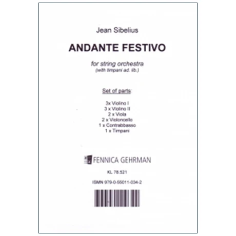 Sibelius, J.: Andante Festivo (1922) – Stimmen