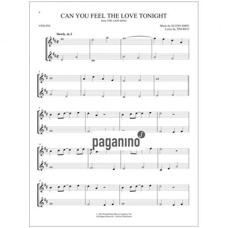 Disney Songs For Two Violins - Image 4