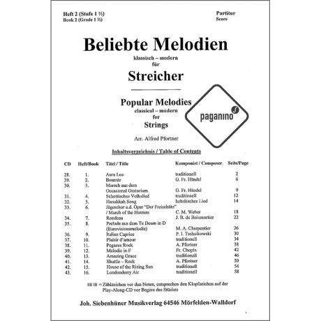 Beliebte Melodien: Klassisch Bis Modern Band 2 – Partitur - Image 4