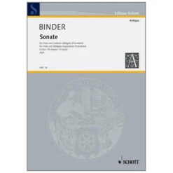Binder, C. S.: Violasonate D-Dur