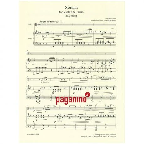 Glinka, M.: Violasonate D-Moll - Image 2