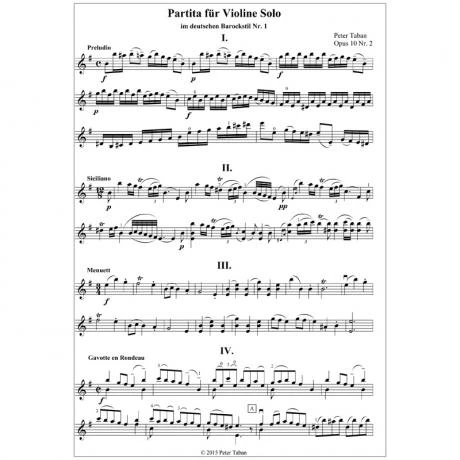 Taban, P.: Partita Im Deutschen Barockstil Nr. 1 Op. 10/2 - Image 2