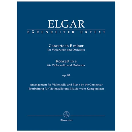 Elgar, E.: Violoncellokonzert Op. 85 E-Moll