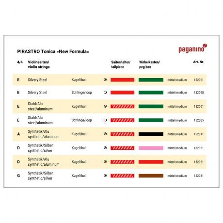 TONICA »NEW FORMULA« Violin String E By Pirastro - Image 2