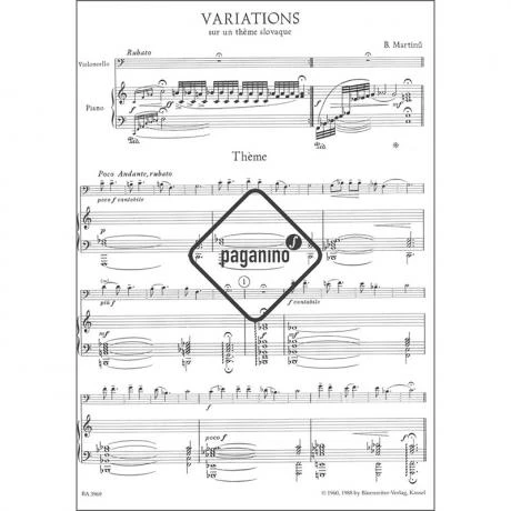 Martinů, B.: Variationen über Ein Slowakisches Thema - Image 2