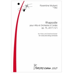 Mulsant, F.: Rhapsodie Pour Alto Et Orchestre à Cordes Op. 75
