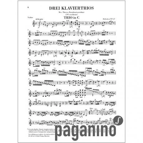 Haydn, J.: Klaviertrios Band 5 Hob XV:27-32 - Image 4