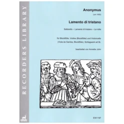 Anonymus (um 1400): Lamento Di Tristano