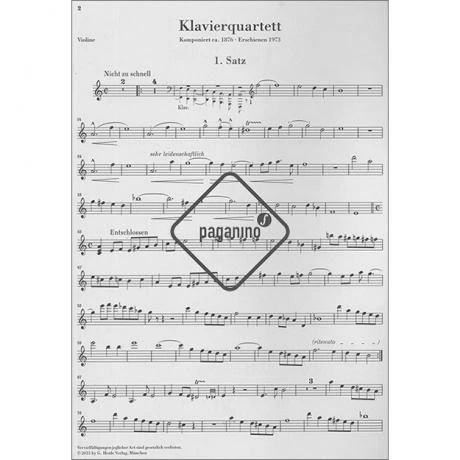 Mahler, G.: Piano Quartet A Minor - Image 3