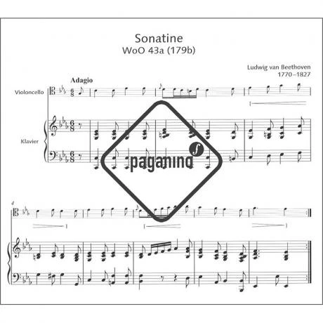 Beethoven, L. V.: Violoncellosonatina WoO 43a C-Moll - Image 3