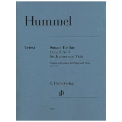 Hummel, J. N.: Violasonate Op. 5/3 Es-Dur