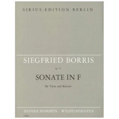 Borris, S.: Violasonate Op. 51 F-Dur