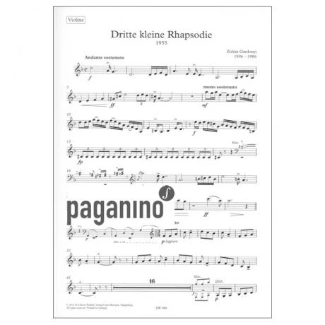 Gárdonyi, Z.: Dritte Kleine Rhapsodie (1955) - Image 3