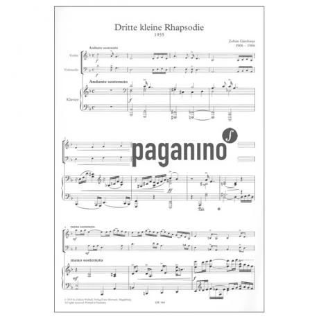 Gárdonyi, Z.: Dritte Kleine Rhapsodie (1955) - Image 2