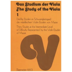 Das Studium Der Viola - Band 1