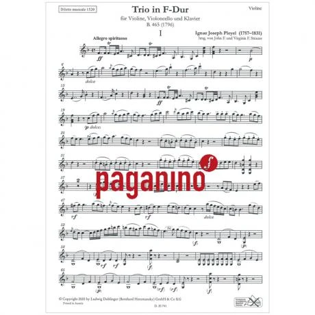 Pleyel, I. J.: Trio In F-Dur (B.465) - Image 2