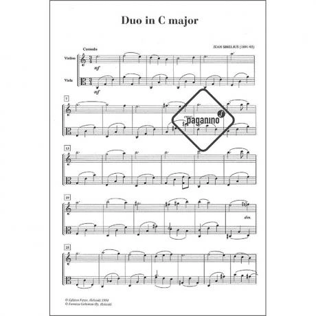Sibelius, J.: Duo C-Dur - Image 3