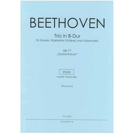 Beethoven, L. V.: Trio Für Klarinette (Violine), Viola Und Klavier Op. 11 B-Dur – Violastimme